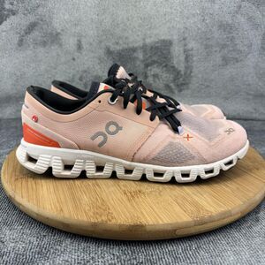 On Running Cloud X Shoes Womens Size 9 Pink Orange Helion CloudTec Athletic